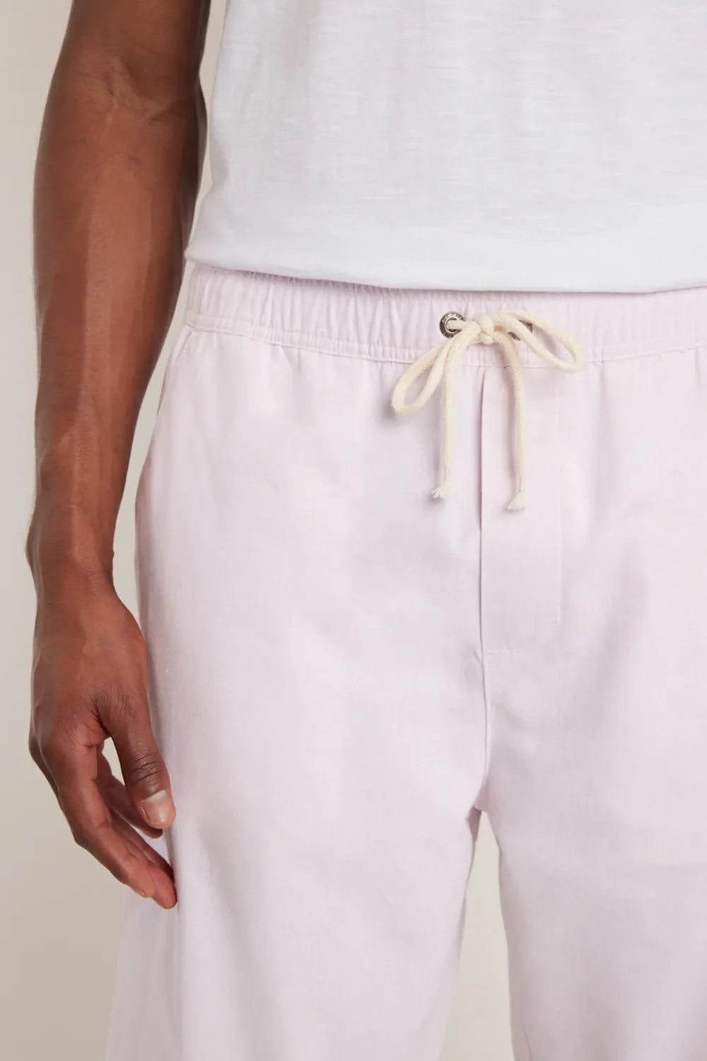 BERMUDA CÓS ELÁSTICO E CADARÇO ROSA