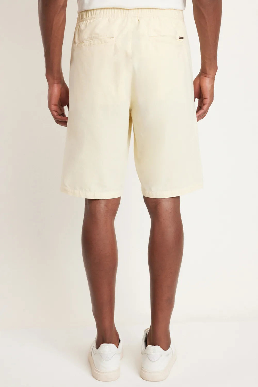 BERMUDA CÓS ELÁSTICO E CADARÇO AMARELO