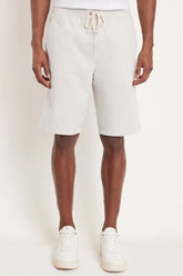 BERMUDA CÓS ELÁSTICO E CADARÇO NATURAL