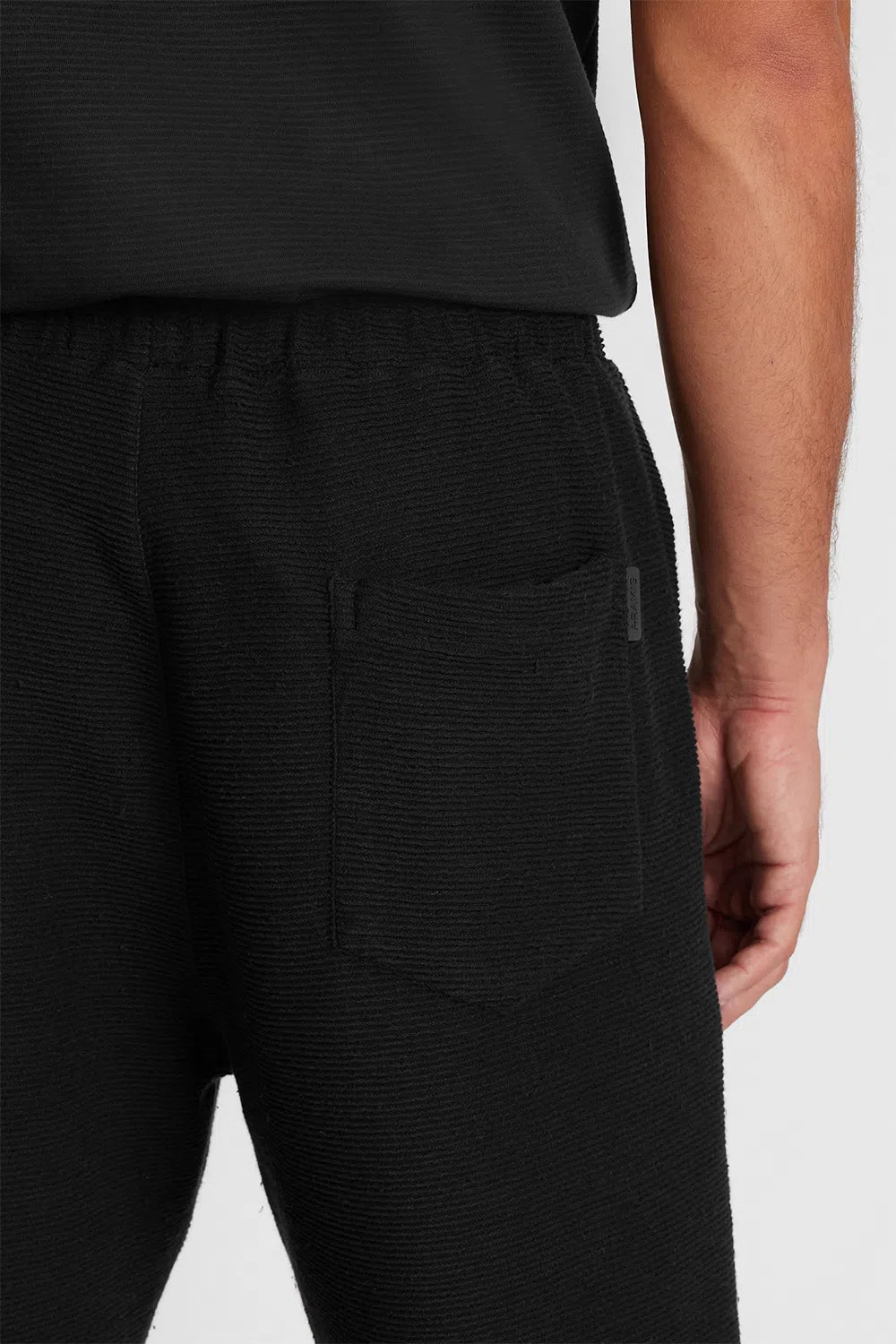 BERMUDA SPORT MOLETOM WAVE PRETO
