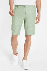 BERMUDA RESORT LINHO BOLSO FACA - COLLAB CAUÃ REYMOND PISTACHE