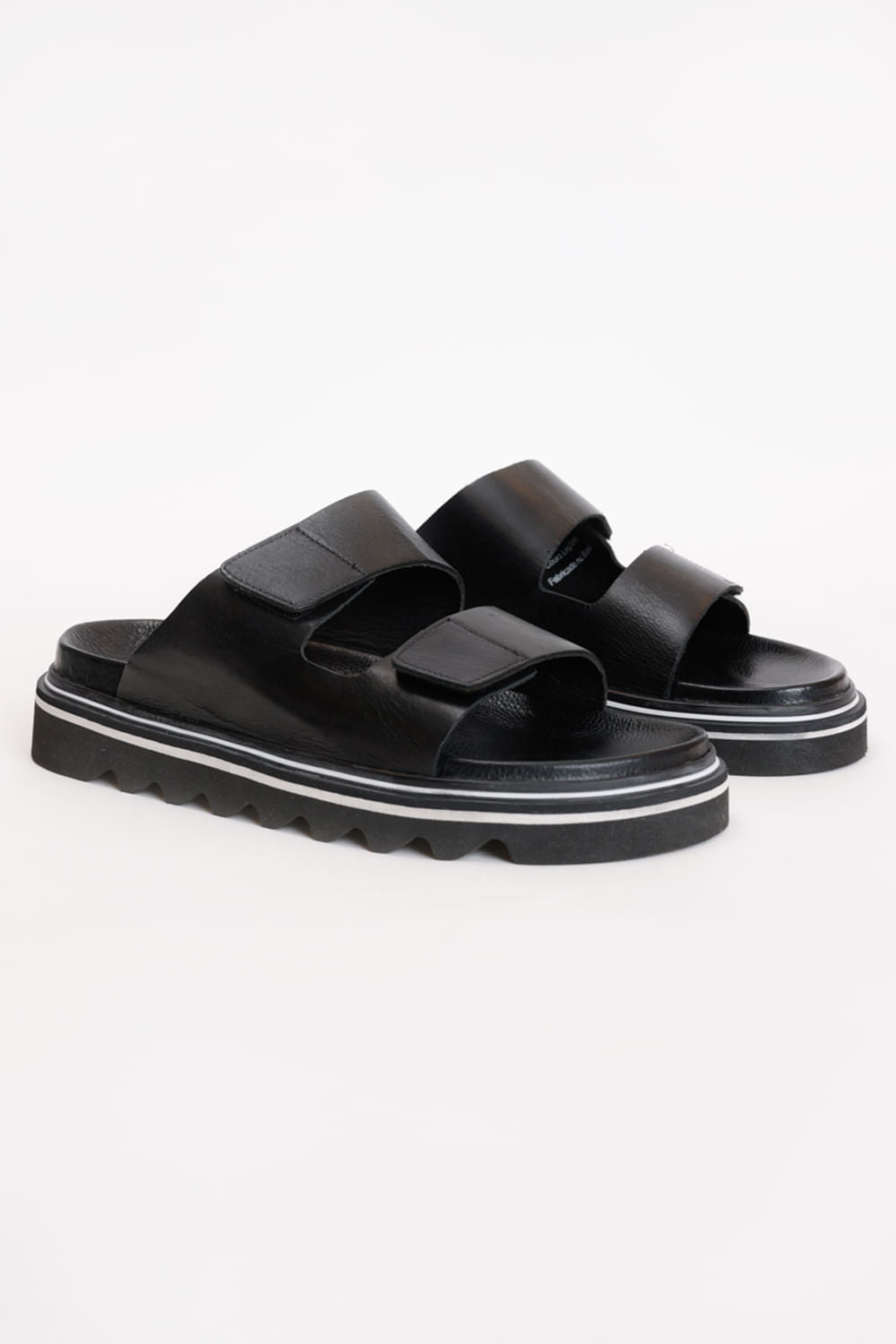 SANDÁLIA ARAMIS RESORT COURO PRETO