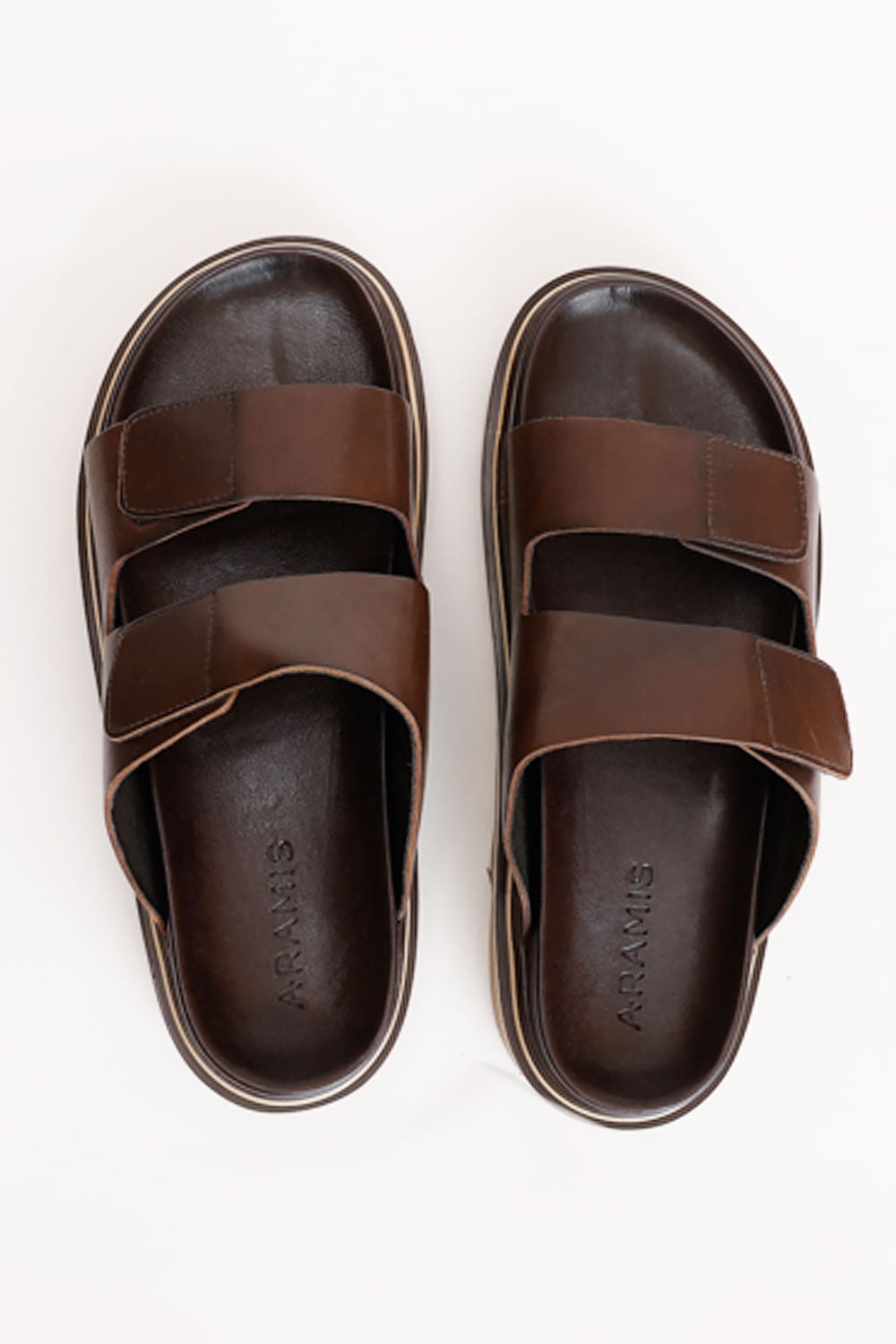 SANDÁLIA ARAMIS RESORT COURO CHOCOLATE