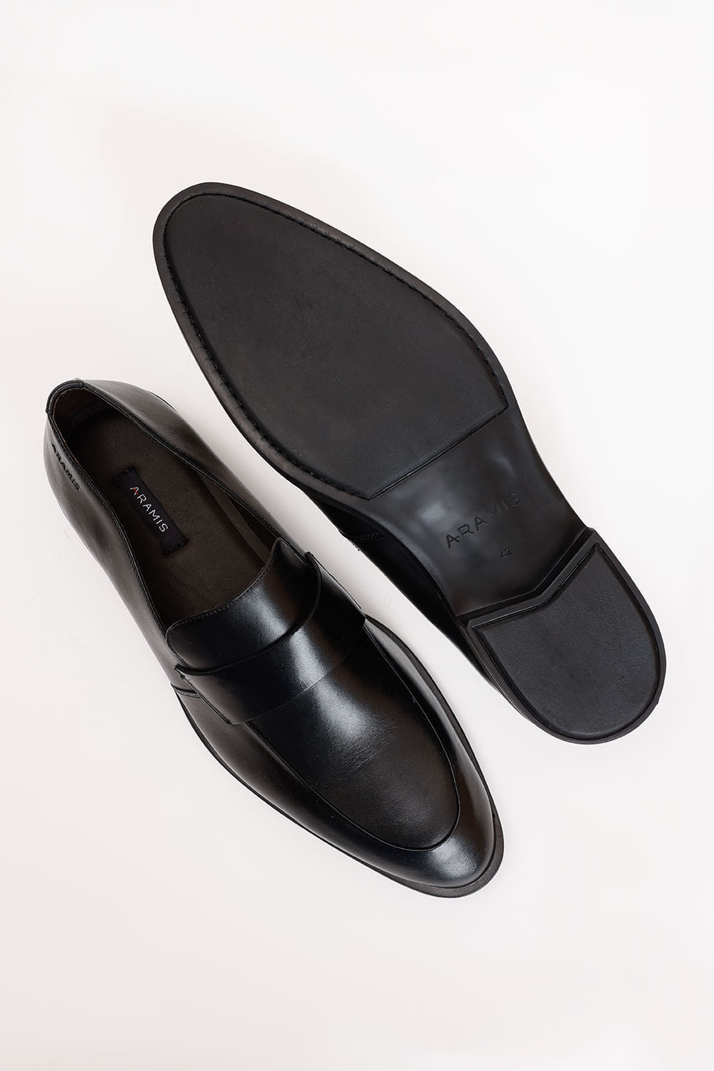MOCASSIM SOCIAL GRAVATA COURO PRETO