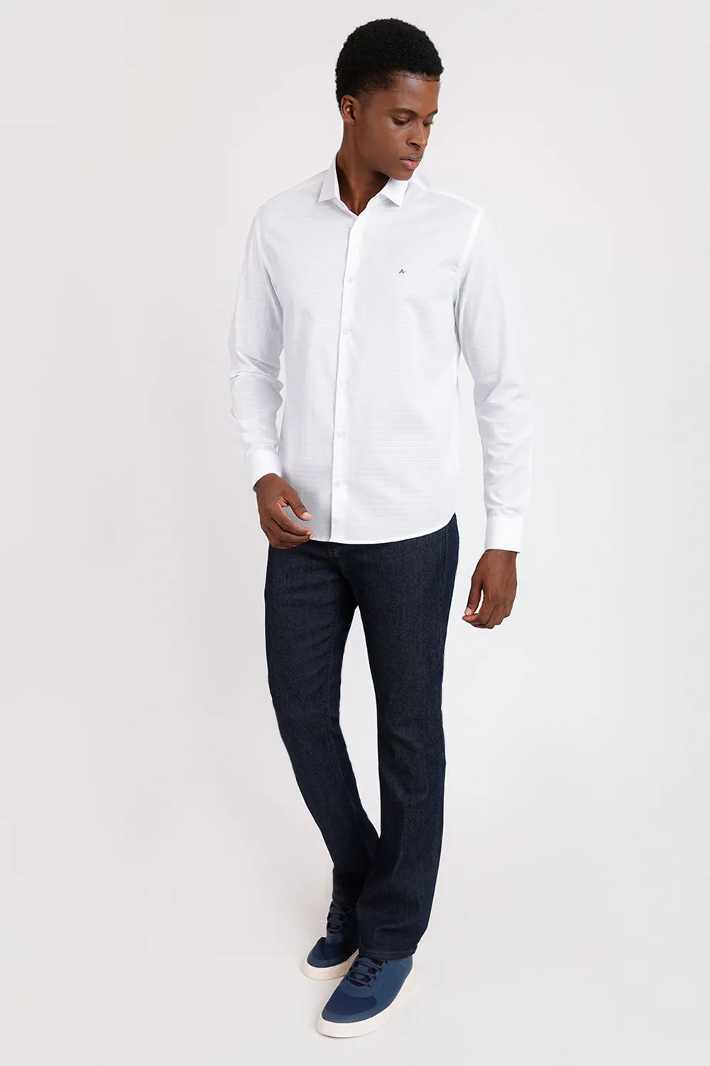 CALÇA JEANS REGULAR ESCURA AZUL