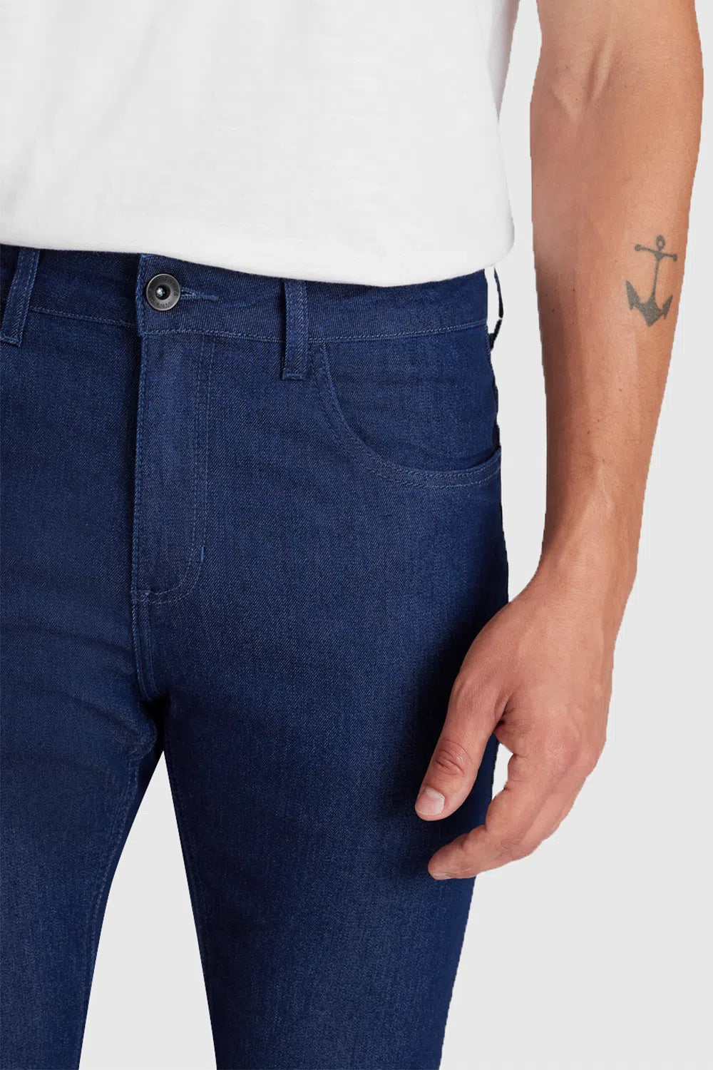 CALÇA JEANS SLIM BLUE BASIC AZUL