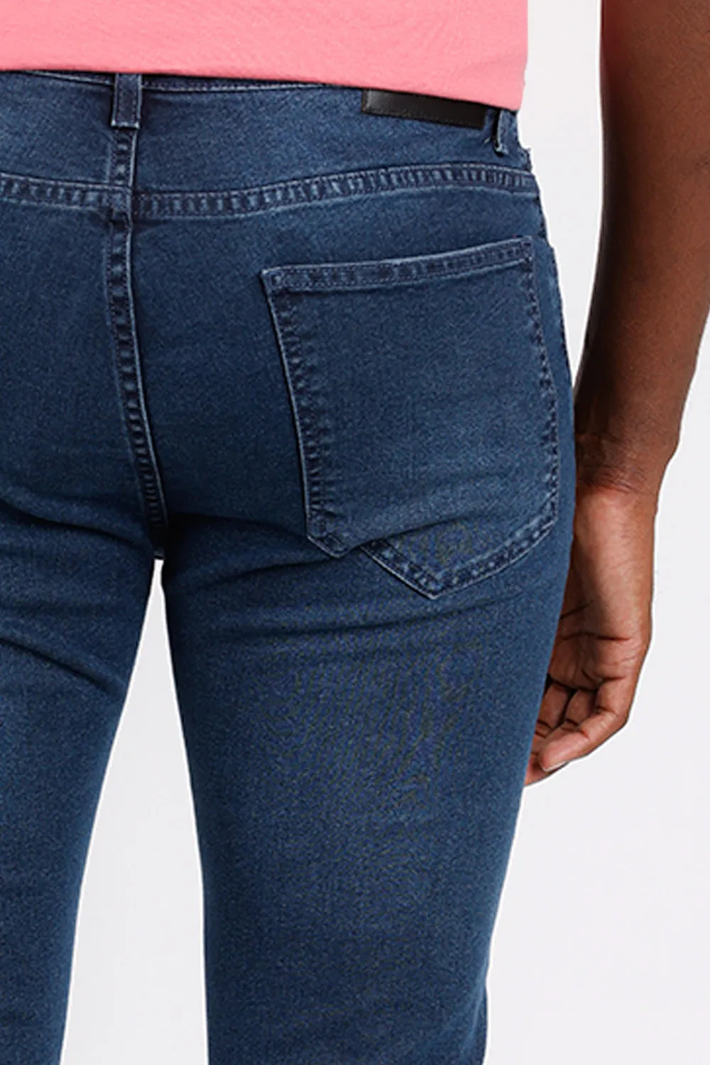 CALÇA JEANS SLIM STONE AZUL