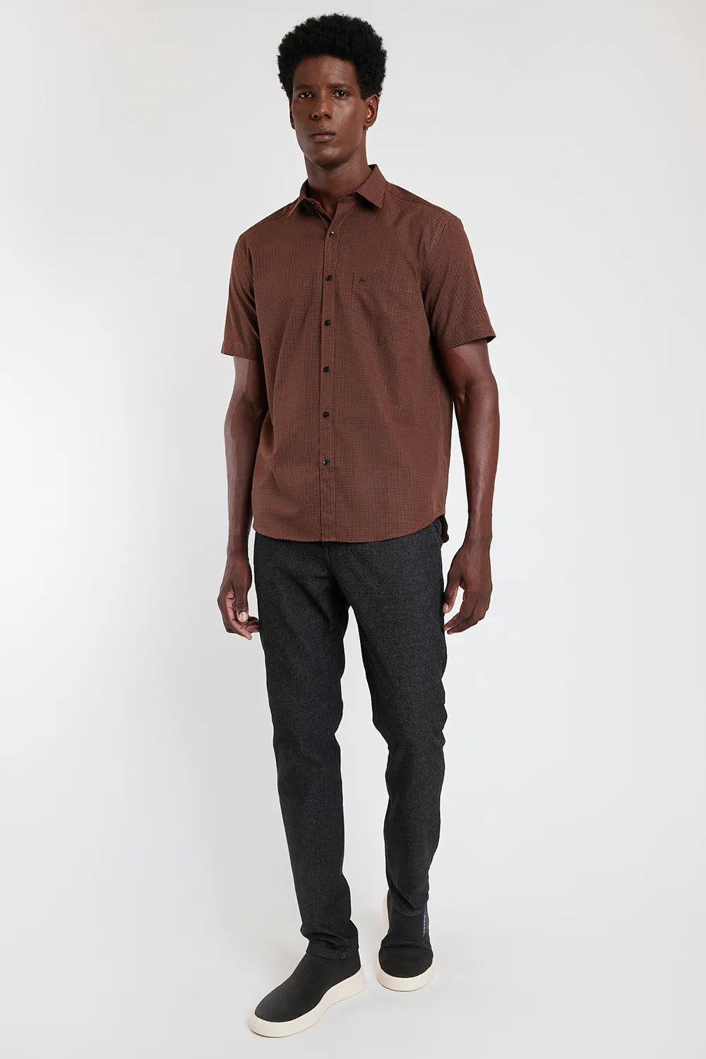 CALÇA CHINO BOLSO FACA MOLINE PRETO