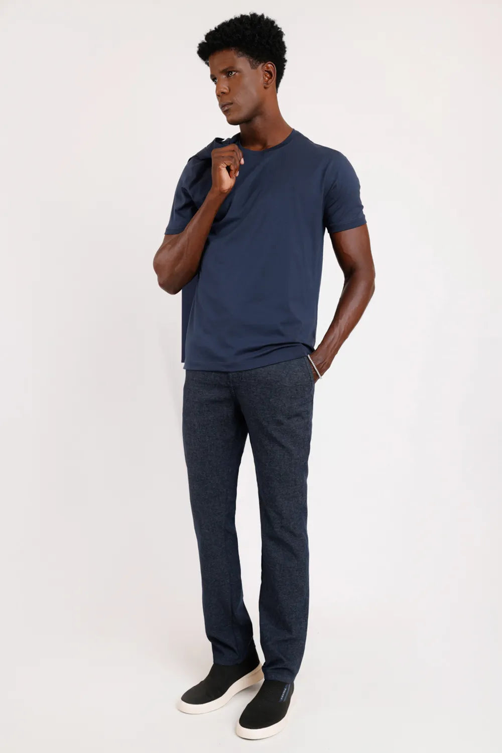 CALÇA CHINO BOLSO FACA MOLINE MARINHO