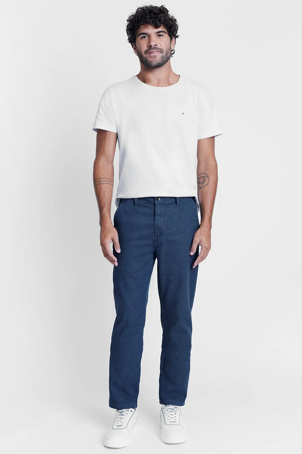 CALÇA CHINO BOLSO FACA MOLINE INDIGO