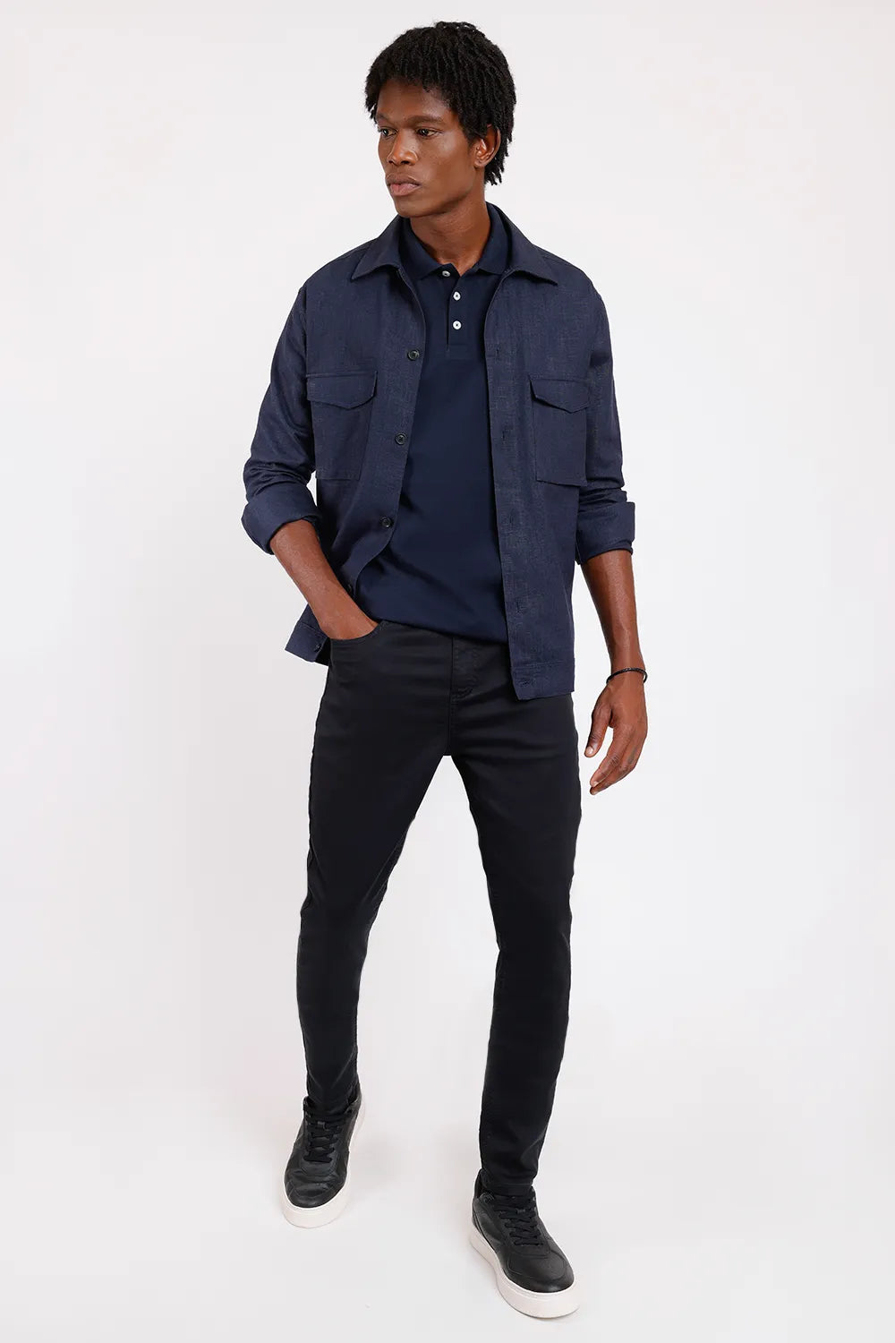 CALÇA COLOR FIVE POCKETS SKINNY POWER MARINHO