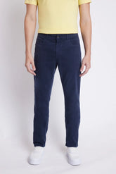 CALÇA JEANS SLIM MOLETOM COLOR MARINHO