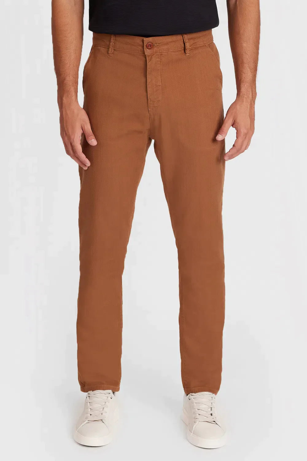 CALÇA JEANS SLIM MOLETOM COLOR CASTOR