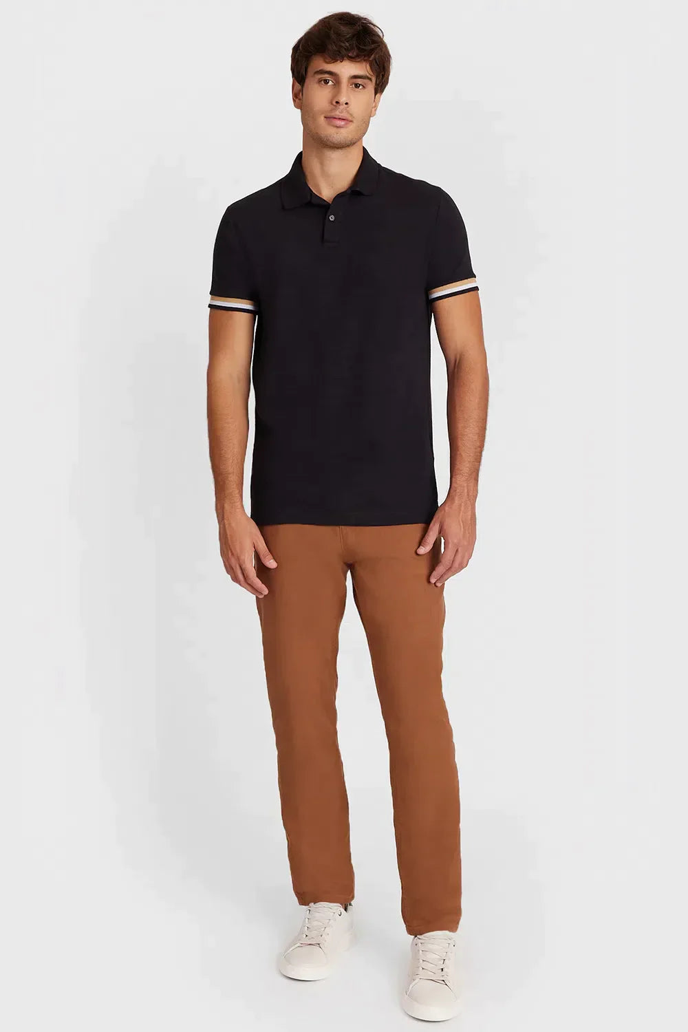 CALÇA JEANS SLIM MOLETOM COLOR CASTOR