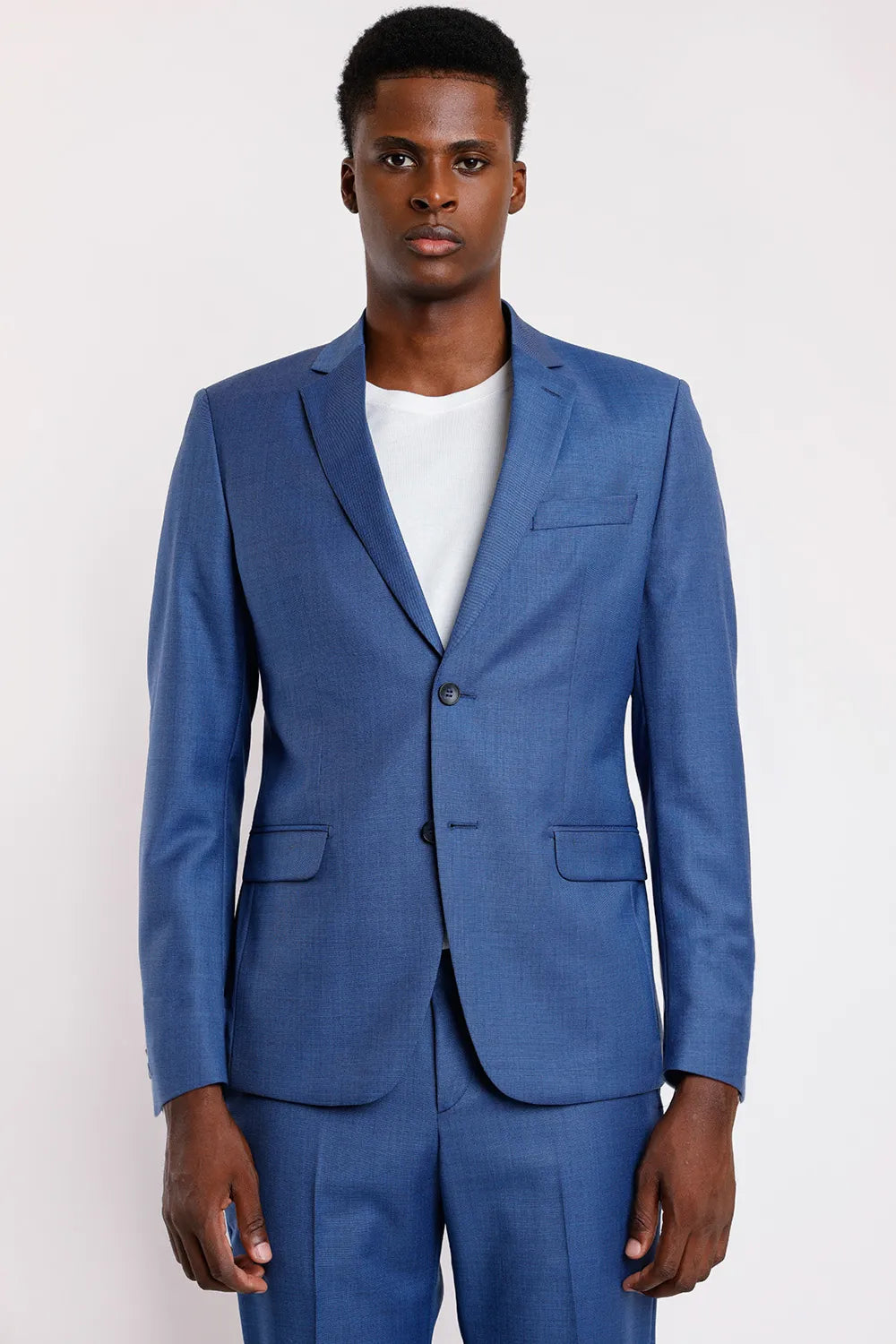 COSTUME LÃ SUPER SLIM FALSO LISO AZUL