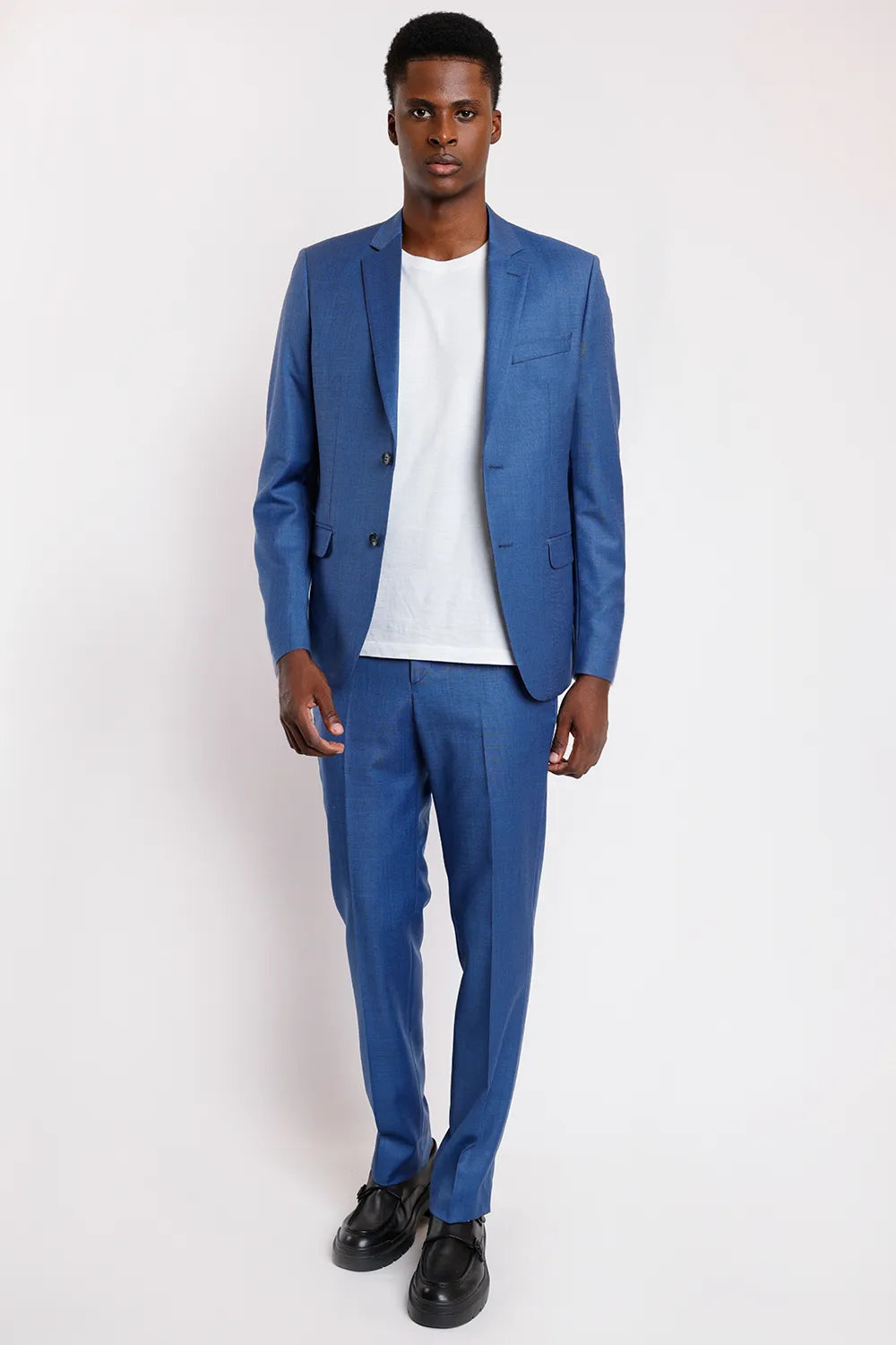 COSTUME LÃ SUPER SLIM FALSO LISO AZUL