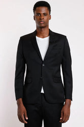 COSTUME LÃ SUPER SLIM FALSO LISO PRETO