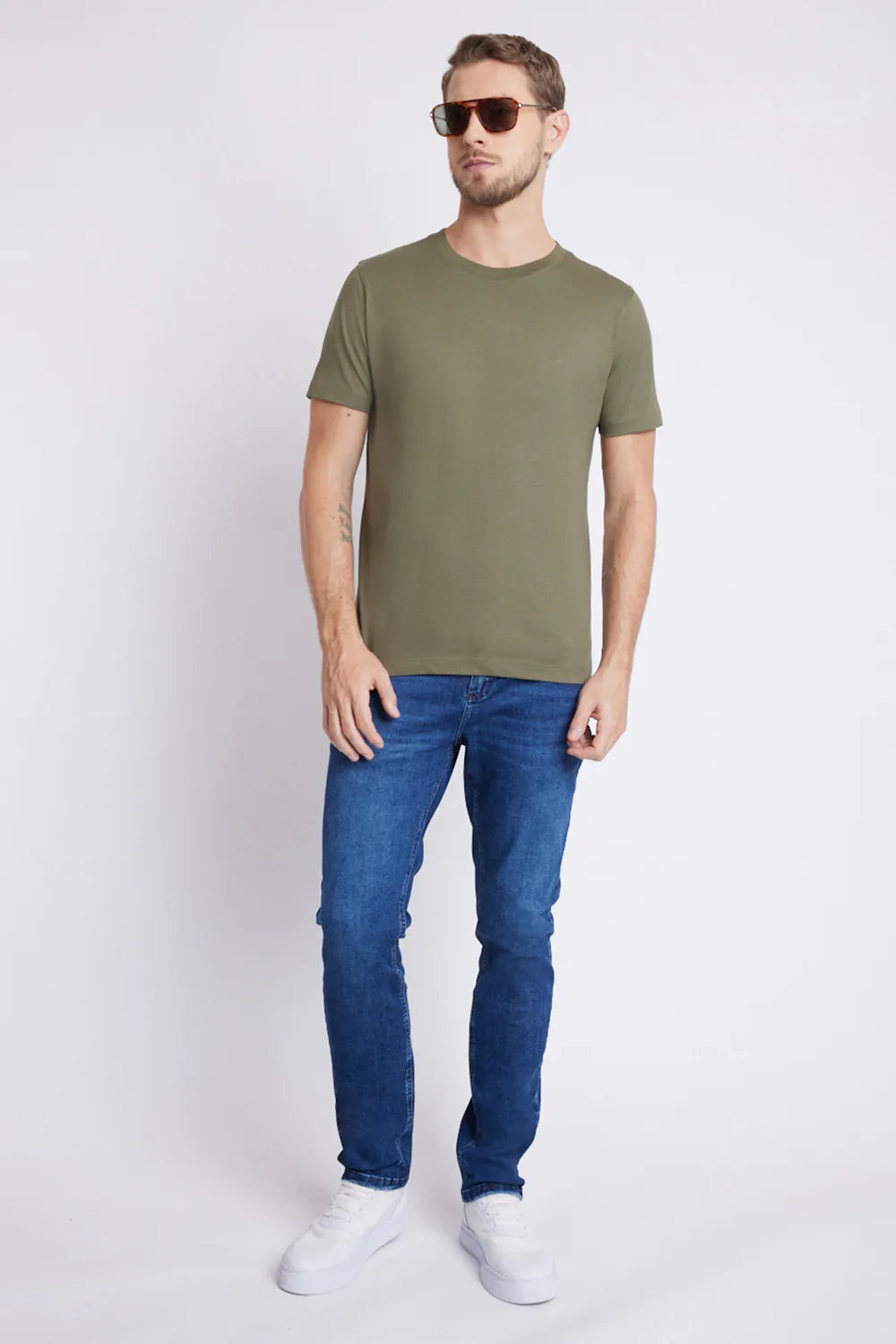 CAMISETA DE ALGODÃO PERUANO PREMIUM VERDE