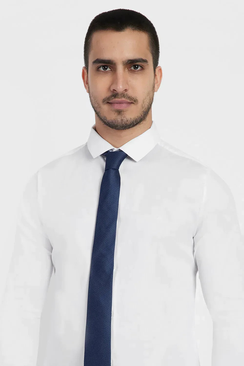 GRAVATA JACQUARD DE SEDA COM TEXTURA AZUL