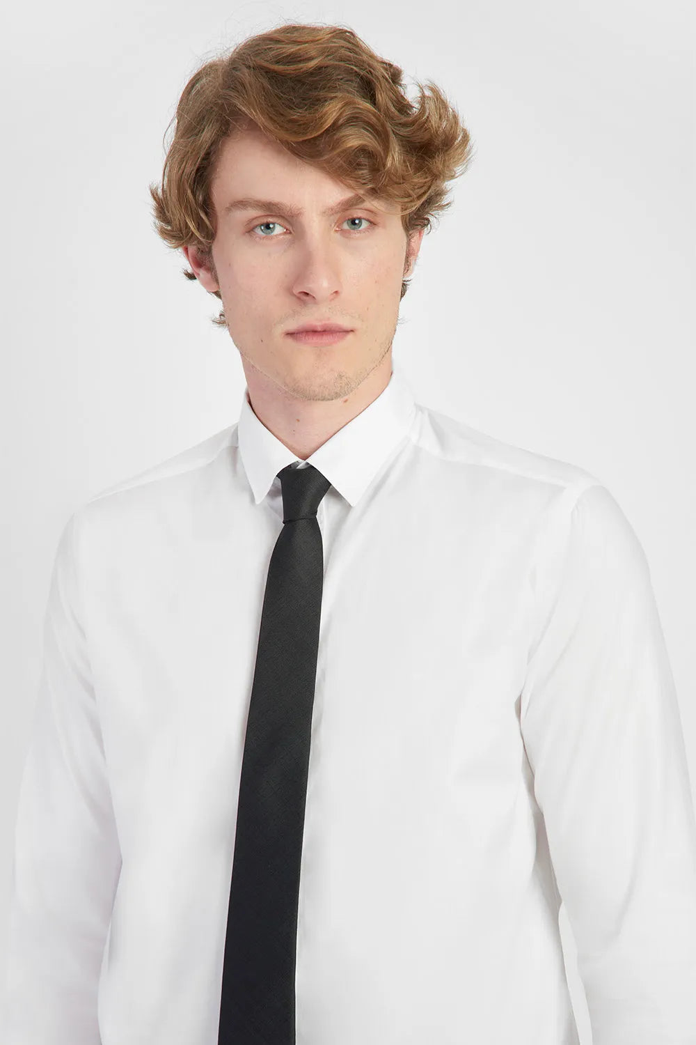 GRAVATA JACQUARD DE SEDA TEXTURA PRETO