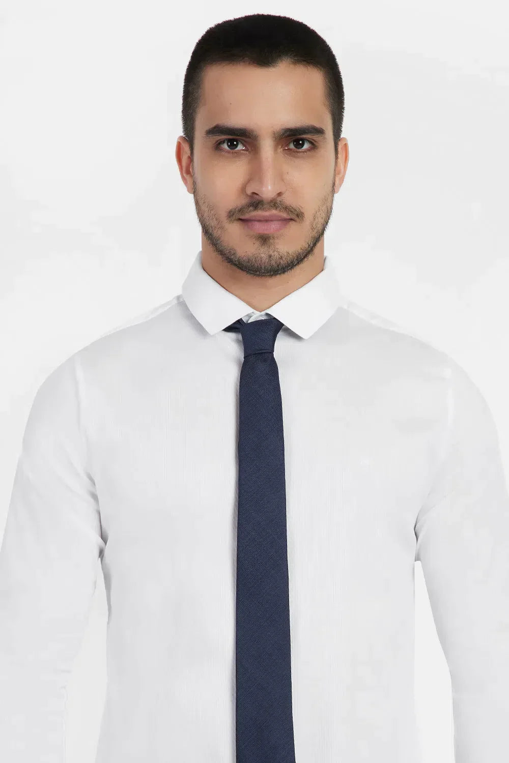 GRAVATA JACQUARD DE SEDA TEXTURA MARINHO