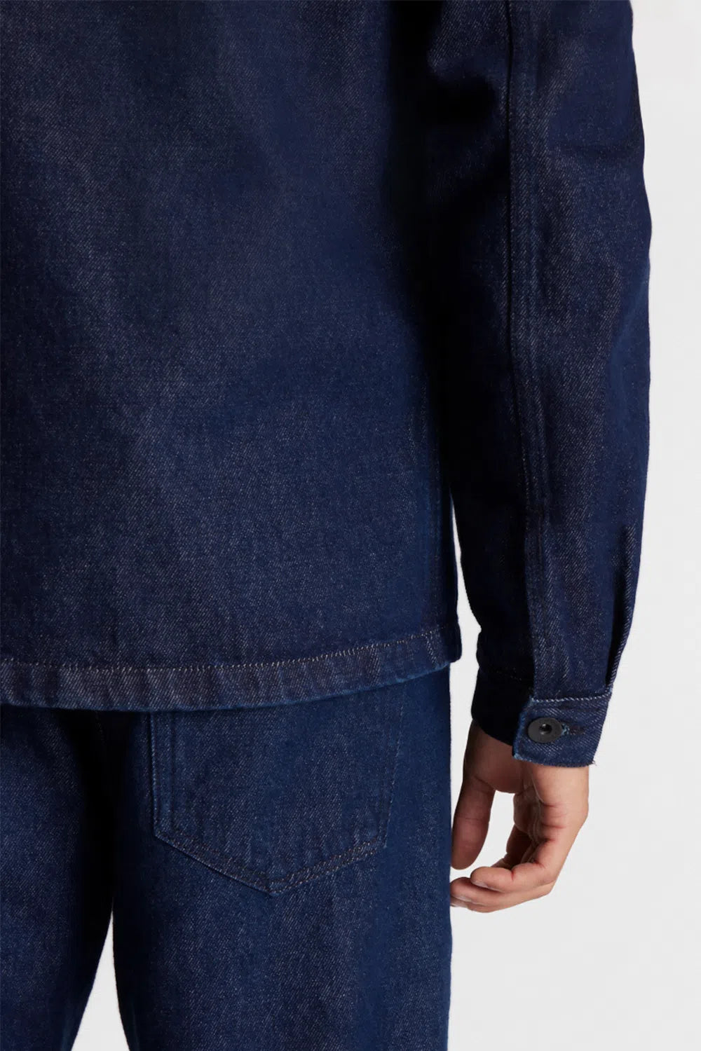 JAQUETA OVERSHIRT RAW DENIM AZUL ESCURO