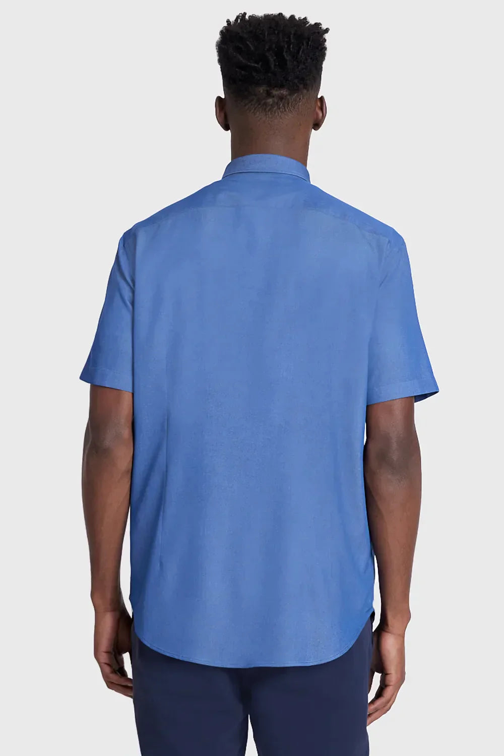 CAMISA SLIM CHAMBRAY AZUL ESCURO