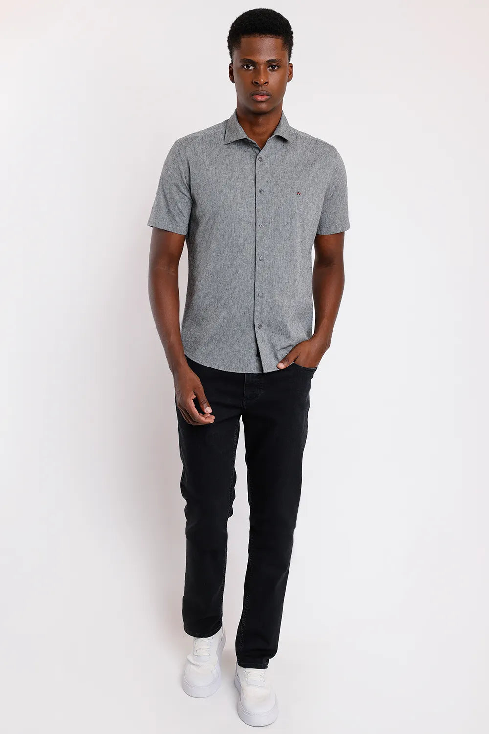 CAMISA REGULAR MOVE FLAME PRETO