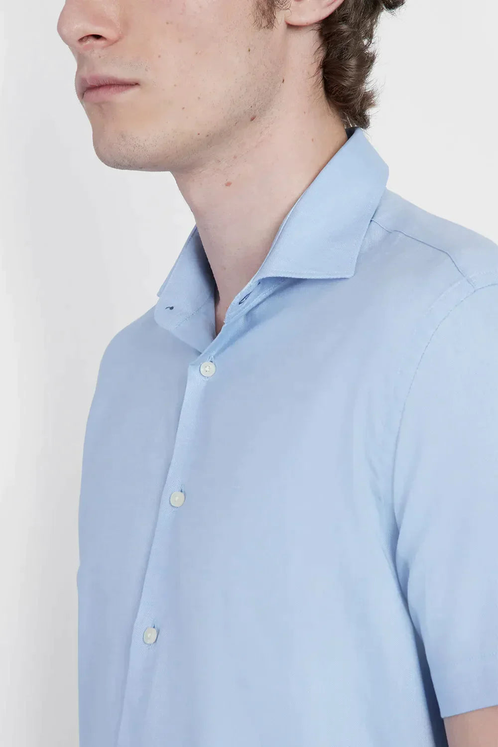 CAMISA REGULAR OXFORD MESCLA AZUL CLARO