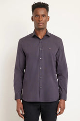 CAMISA REGULAR FIL A FIL GRAFITE