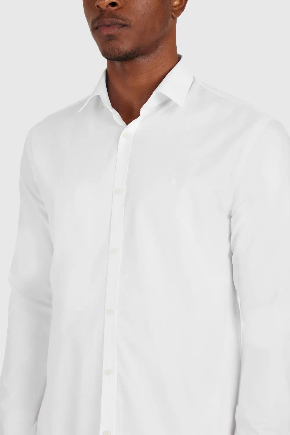 CAMISA MANGA LONGA COSMO SLIM SARJA PIMA BRANCO
