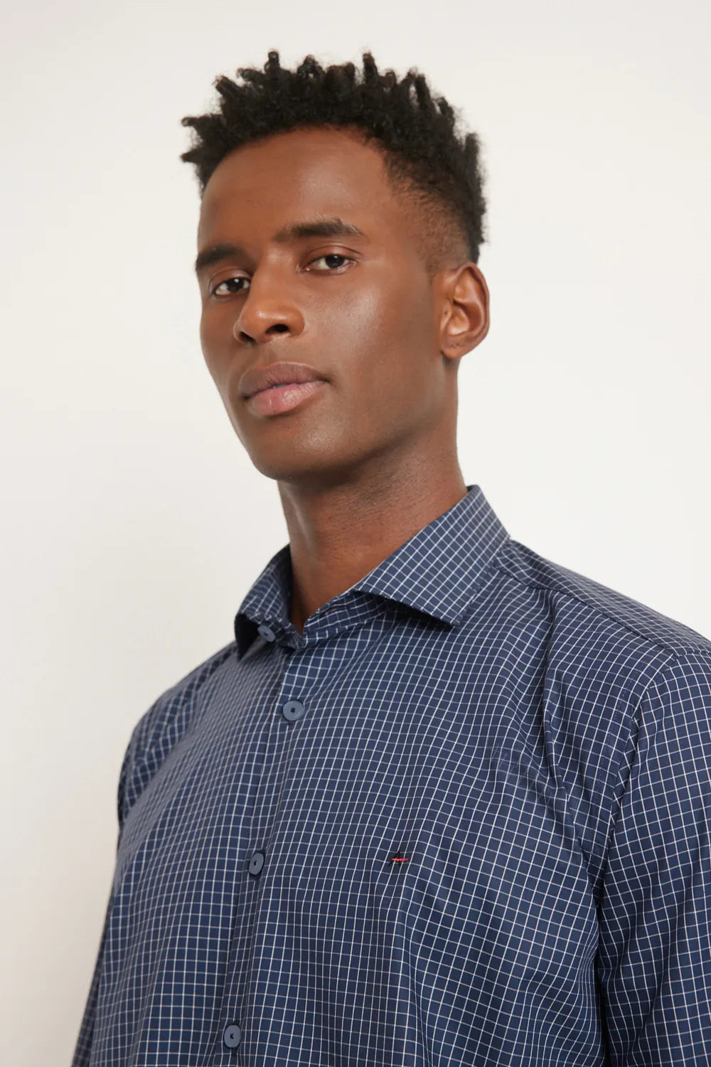 CAMISA TRICOLINE XADREZ MARINHO