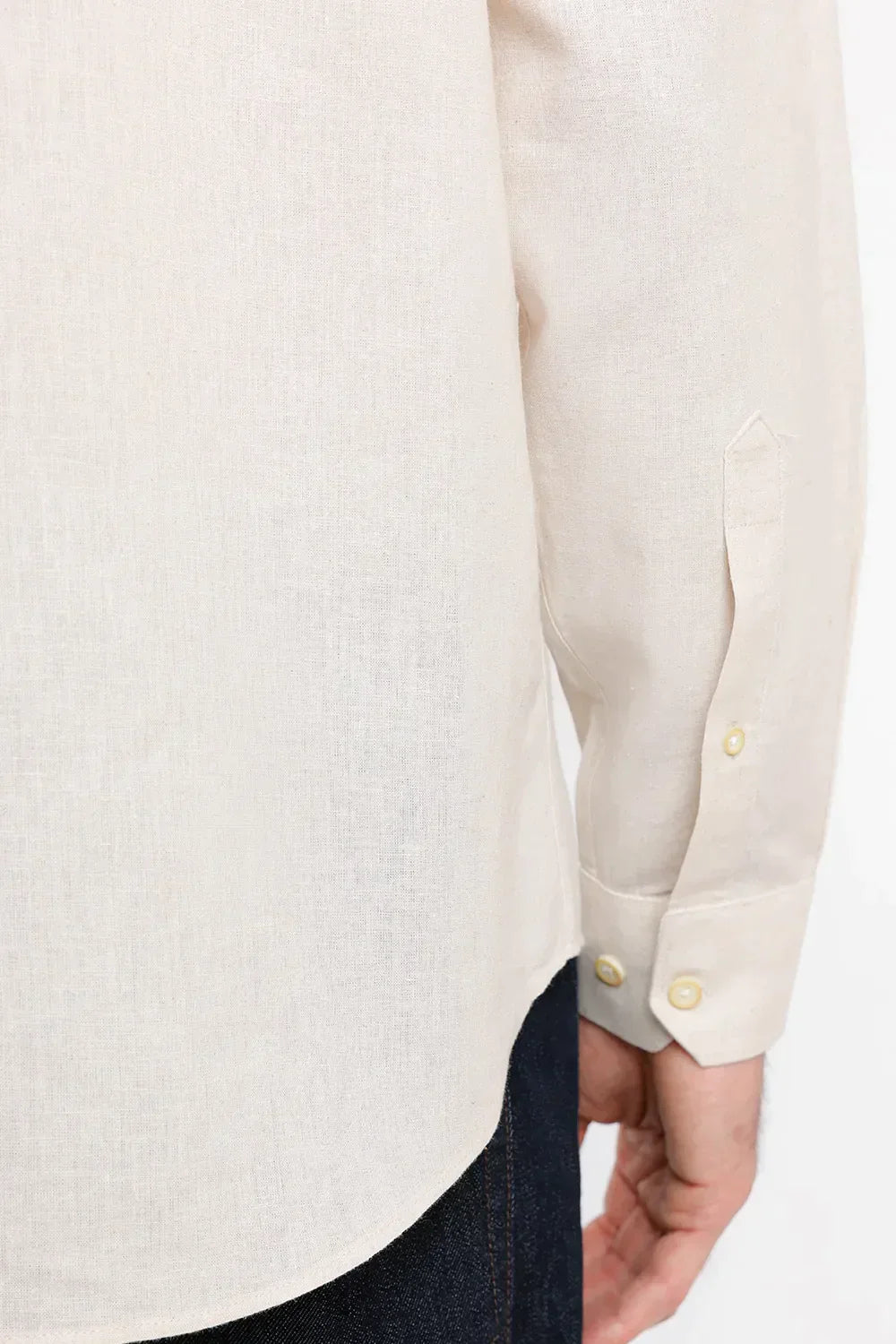 CAMISA REGULAR CAMBRAIA LINHO ALGODÃO NATURAL