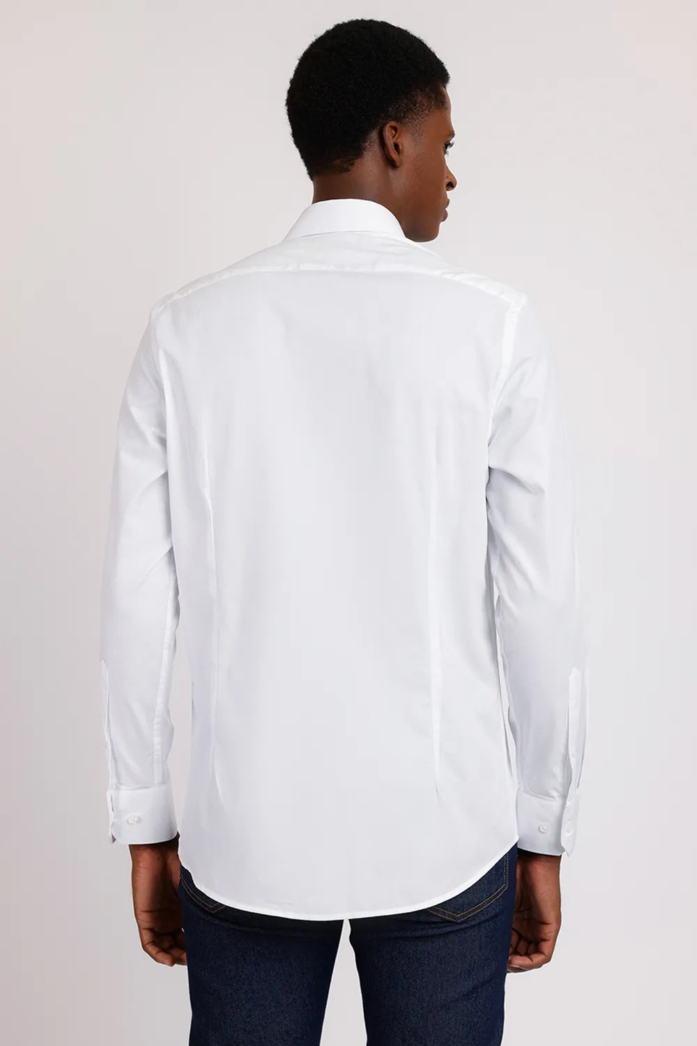 CAMISA SLIM TRICOLINE MAQUINETADA BRANCO