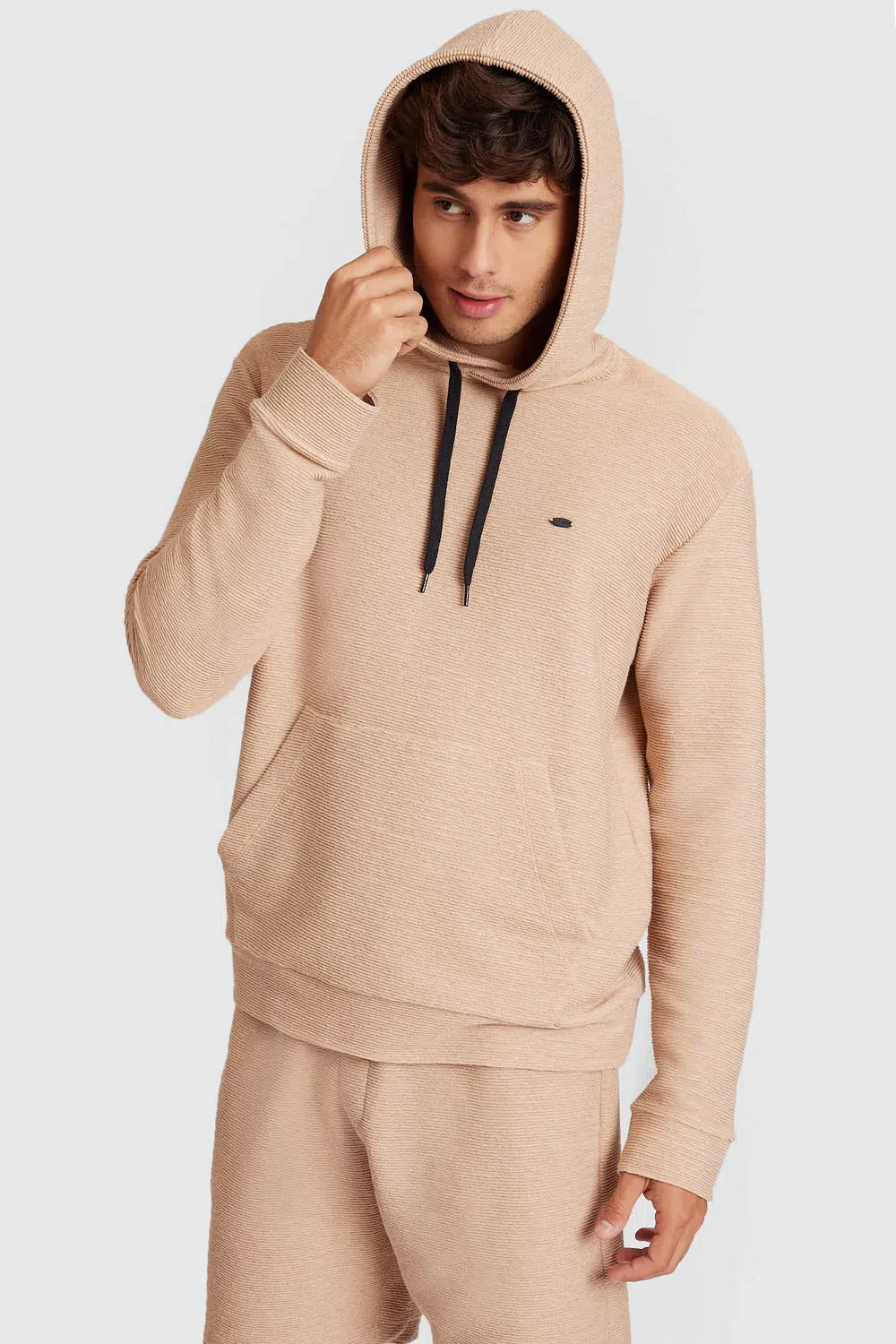 MOLETOM COM CAPUZ WAVE CARAMELO