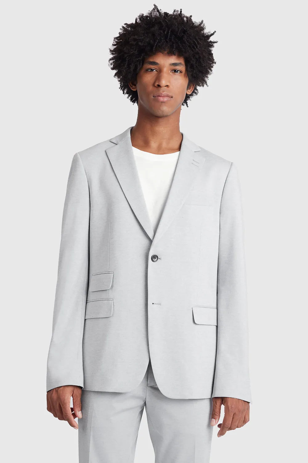 PALETÓ SUPER SLIM MALHA CINZA