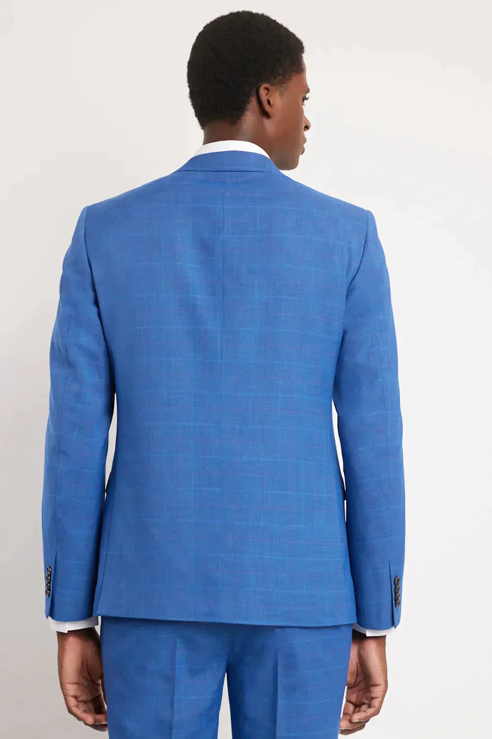 PALETÓ SUPER SLIM FLAME XADREZ AZUL