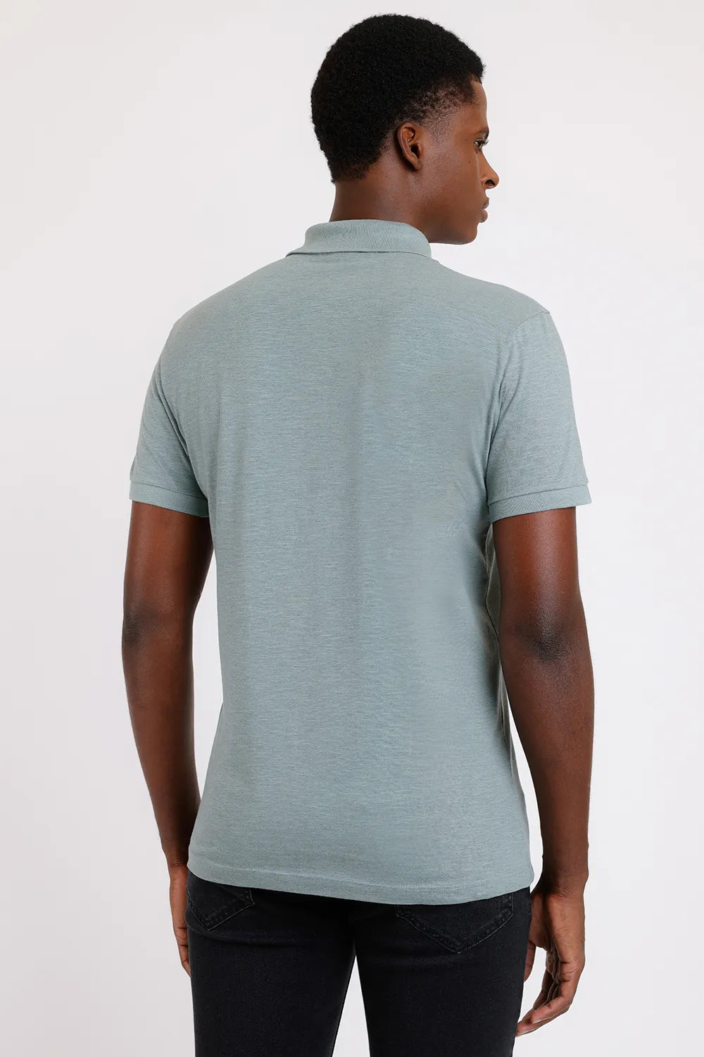 POLO MANGA CURTA FLAME VERDE AGUA