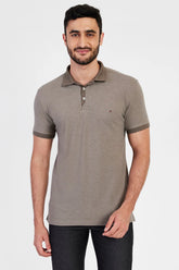 POLO MANGA CURTA PEITILHO DUPLO VERDE MILITAR