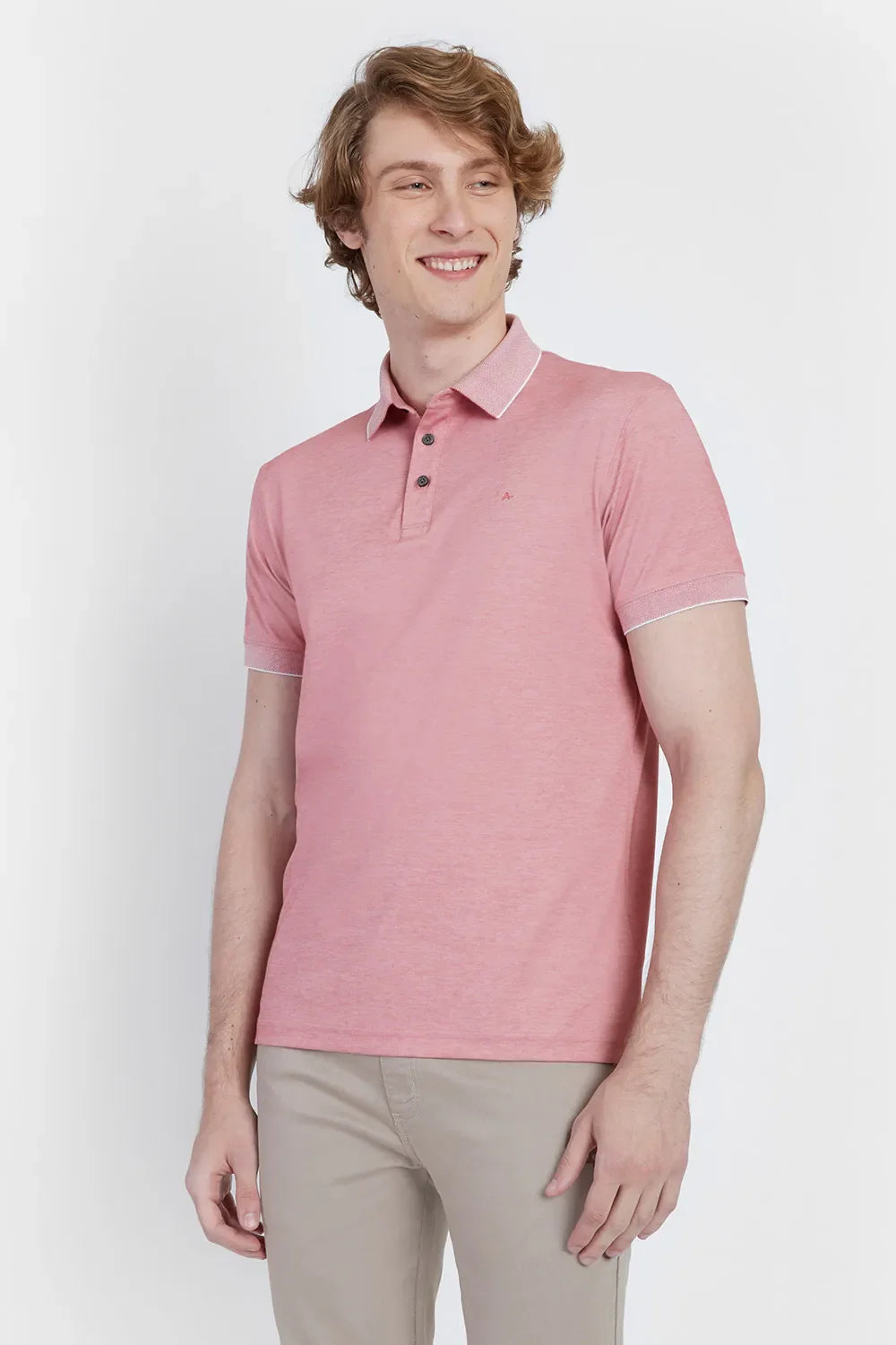 POLO INTERLOCK TECH MANGA CURTA VERMELHO