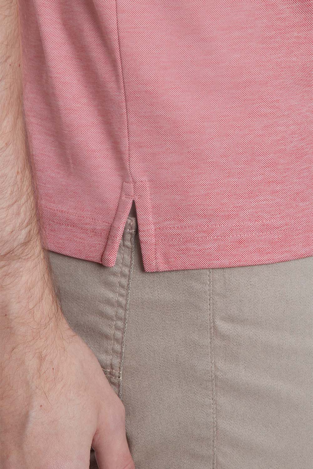 POLO INTERLOCK TECH MANGA CURTA VERMELHO