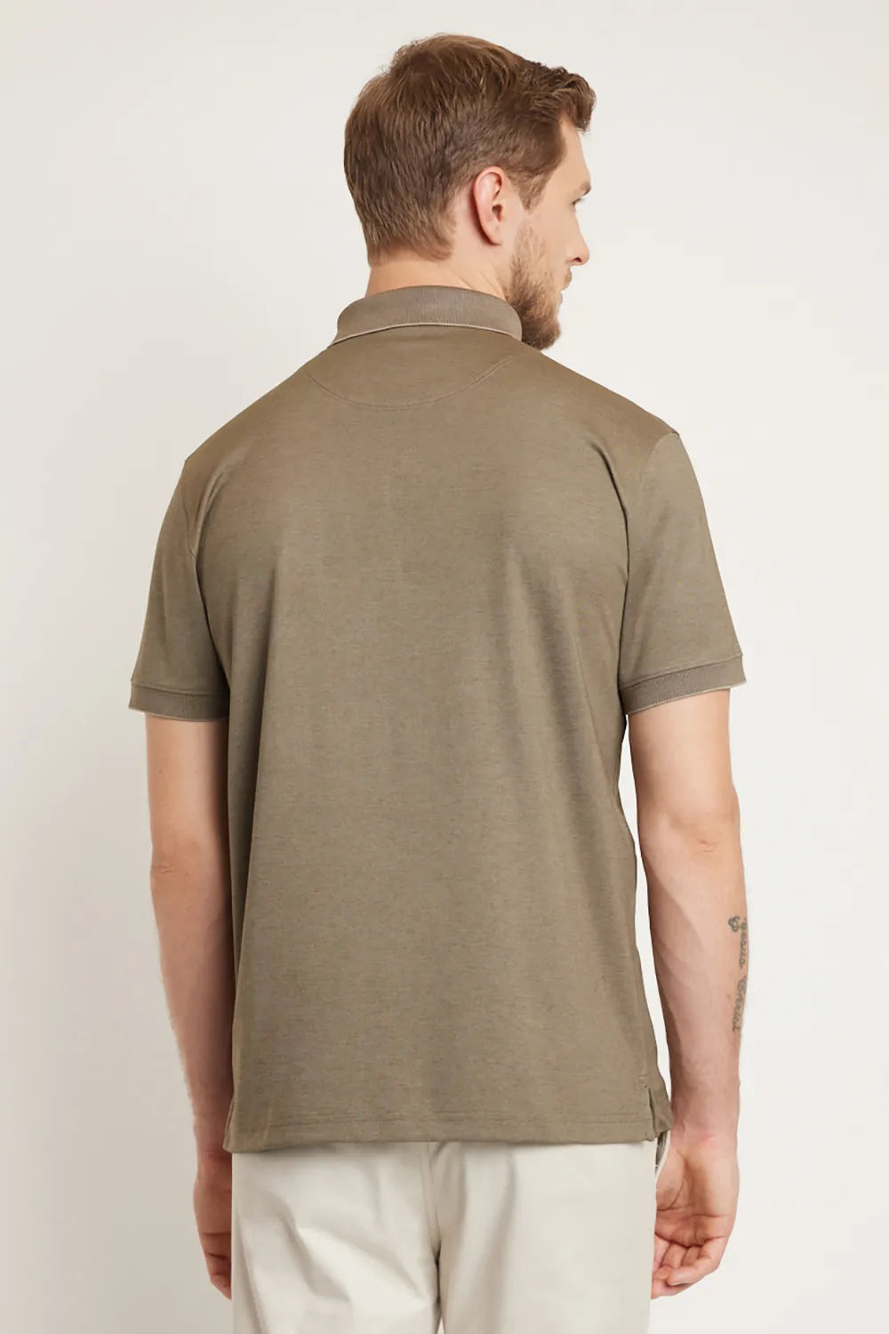 POLO INTERLOCK TECH MANGA CURTA MUSGO 112