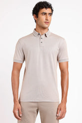 POLO INTERLOCK TECH MANGA CURTA CÁQUI SAFARI