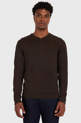 TRICOT MANGA LONGA GOLA V CAFE