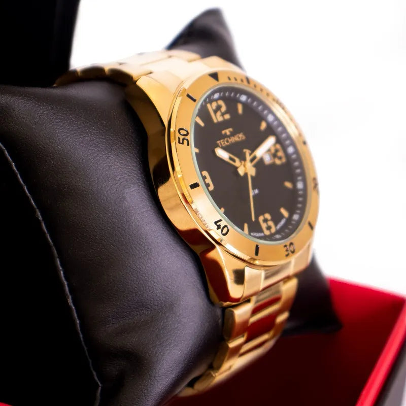 RELÓGIO MASCULINO TECHNOS MILITAR ANALÓGICO COM CALENDÁRIO 2115MYO/1P