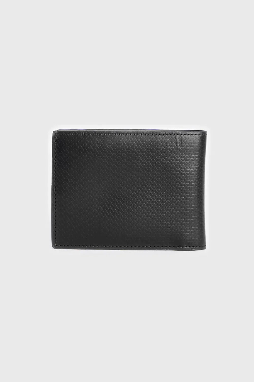 CARTEIRA COURO ESTAMPA RECORTE PRETO