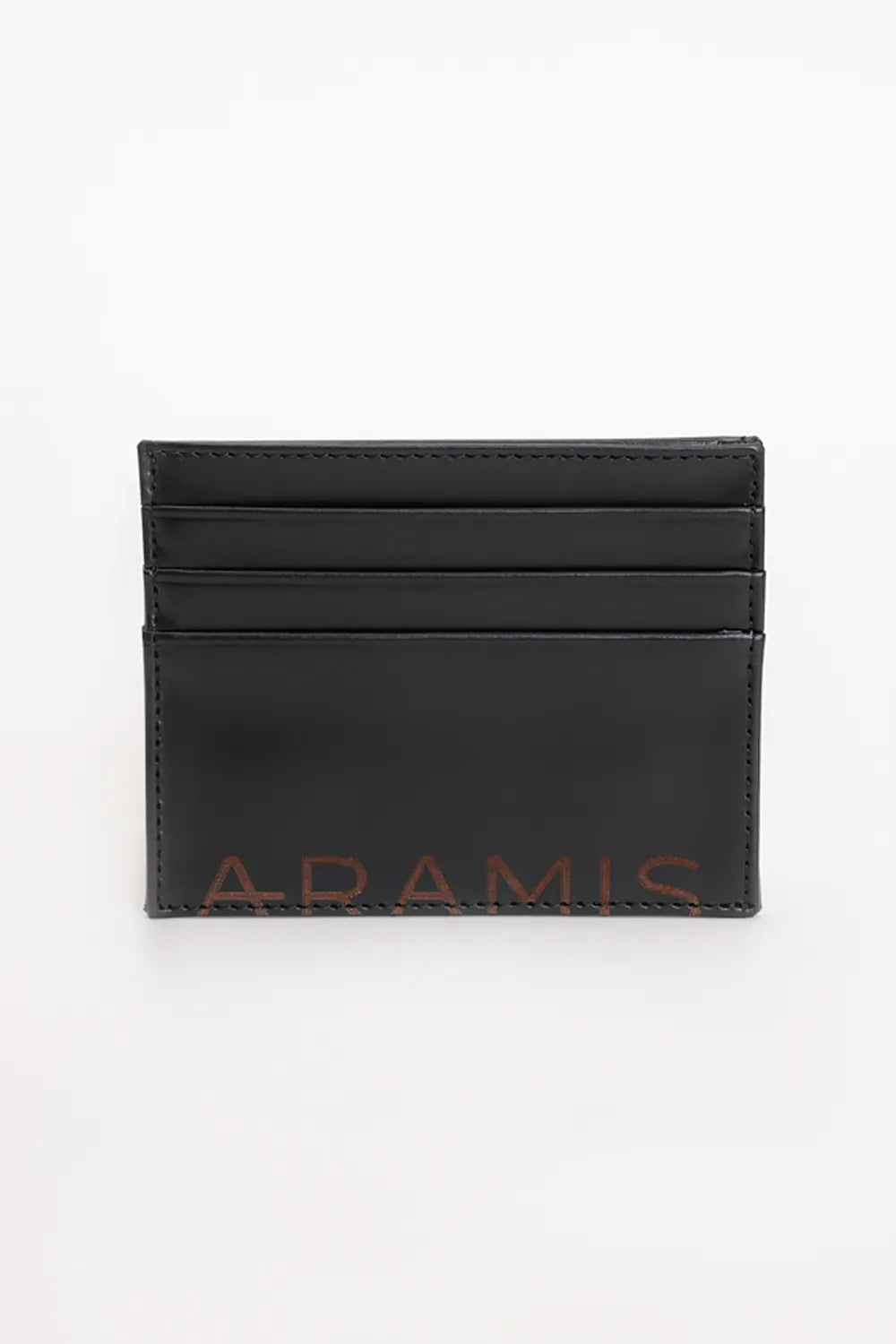 PORTA CARTÃO COURO COM LOGO PRETO