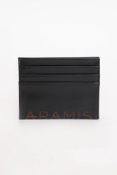 PORTA CARTÃO COURO COM LOGO PRETO