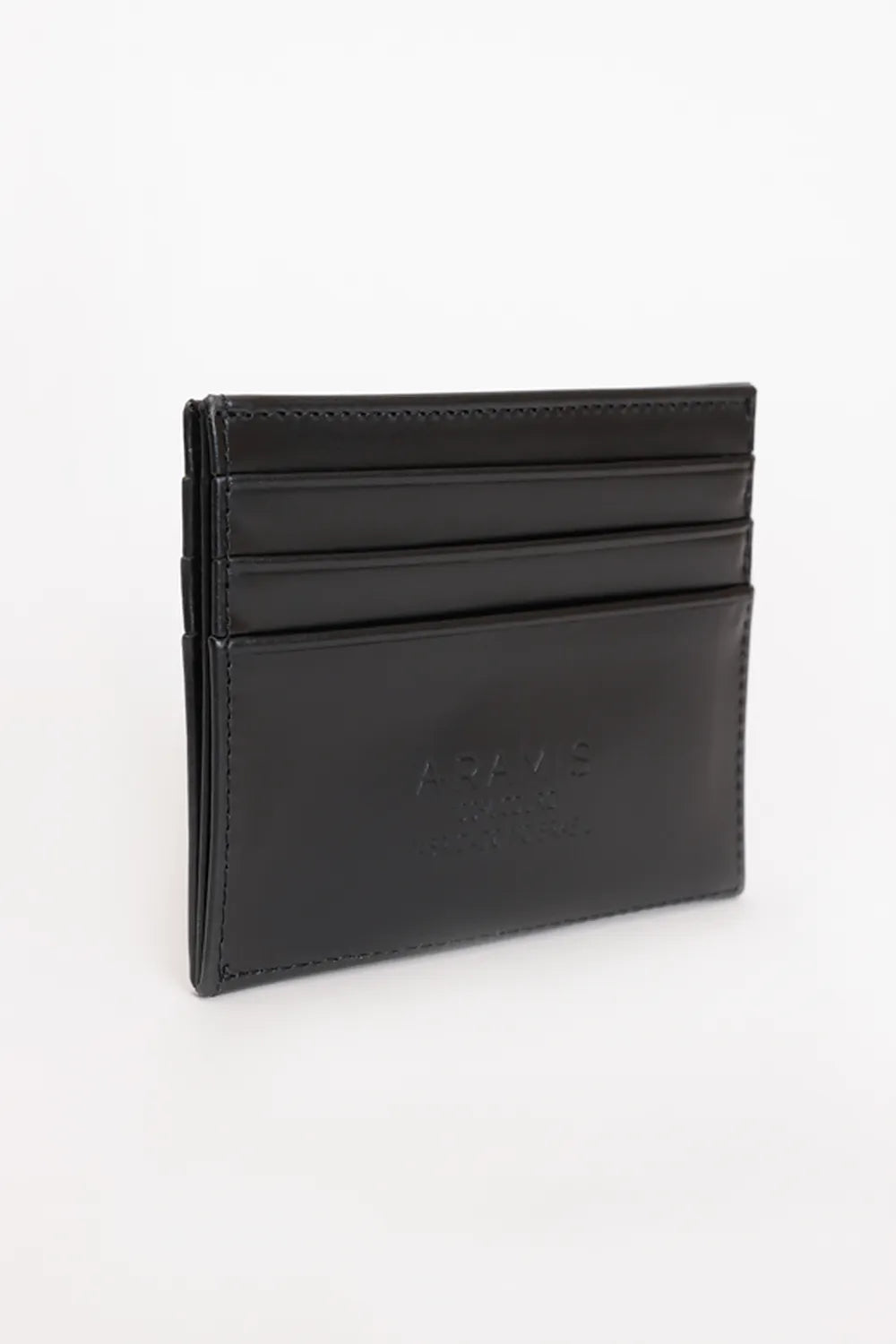 PORTA CARTÃO COURO COM LOGO PRETO