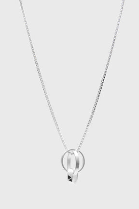 PINGENTE ALIANÇAS PRATA